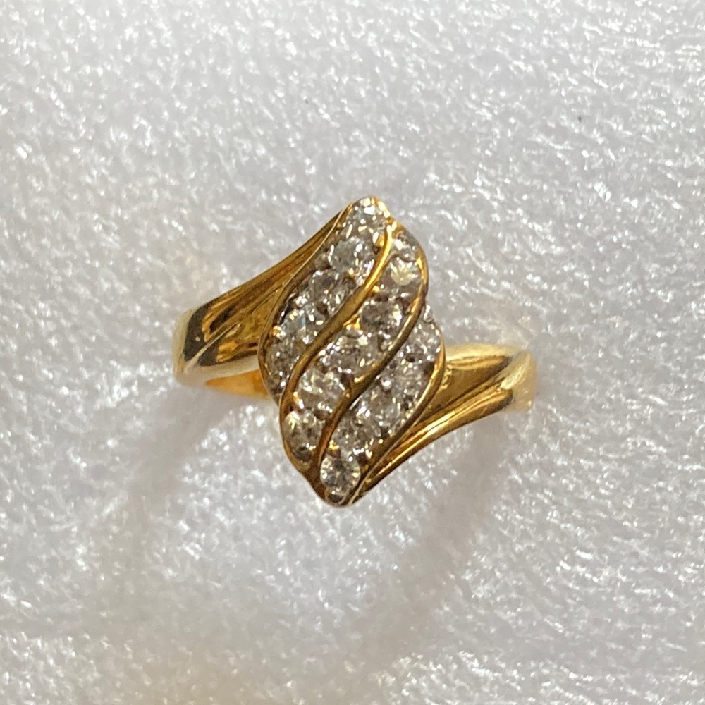 SETA Gold Fill & CZ’s Vintage Ring